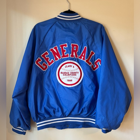MacArthur High School, NY 1986 Generals Baseball Varsity Bomber Jacket - Picture 1 of 6